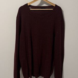Lanvin Men’s Wool Sweater – Burgundy Red (Size XL)